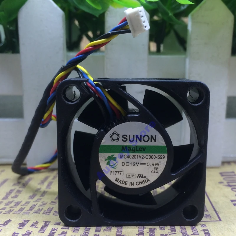 MC40201V2-Q000-S99 4020 12V 0.9W 4-wire PWM cooling fan 5200rpm 6.3CFM air blower