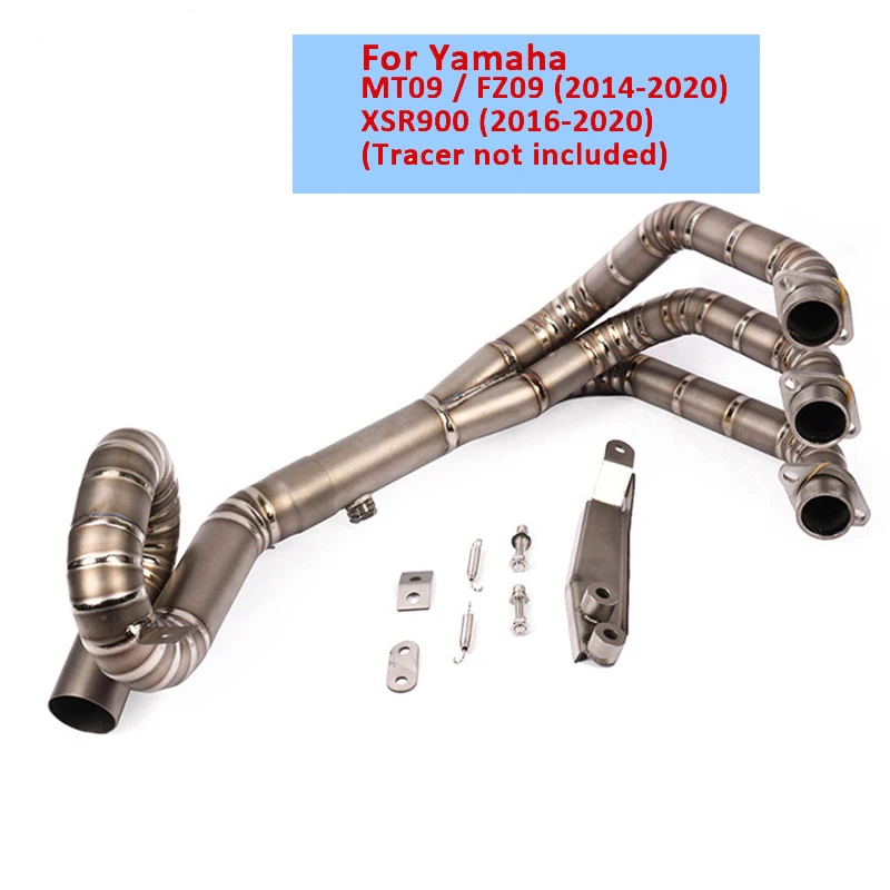 

Slip On Front Link Pipe Elbow MT09 For Yamaha MT-09 FZ-09 FJ09 TRACER 900 51mm Motorcycle Exhaust Escape Moto Systems 2015-2020