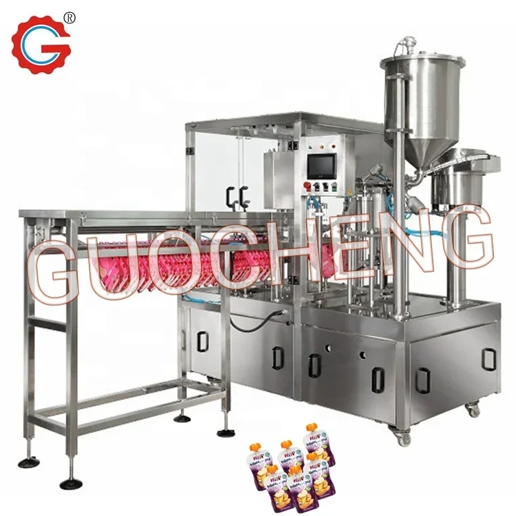 Mesin Pengisian Cairan Milk Automatic Spout Pouch Liquid  Filling Machine