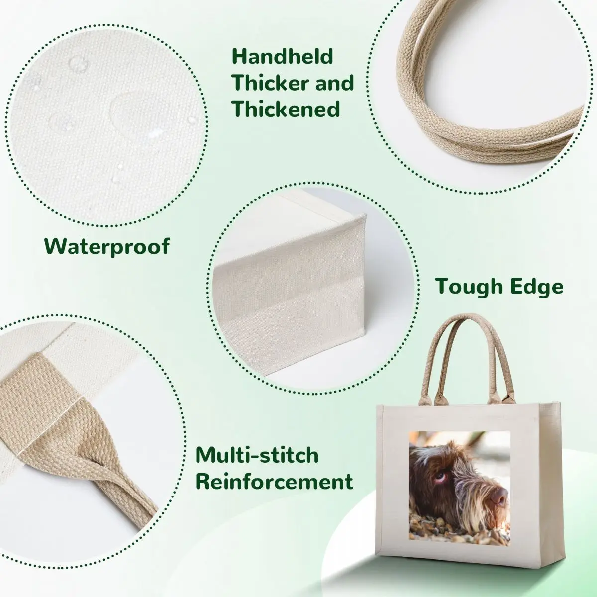 Looking up Spinone Tote Bag Canvas Canvas bag ecological bags Gift bags