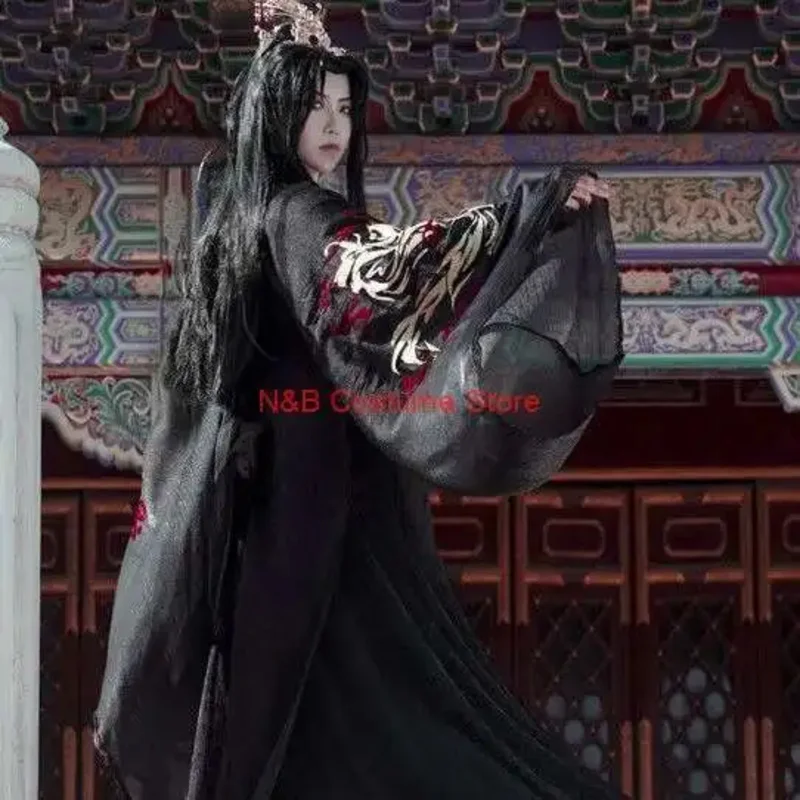 أزياء إريها مو ران شا بو لانج شخصية تشانغ جينغ التأثيرية TGCF المياه السوداء هو شوان متعددة الاستخدامات هانفو القديمة