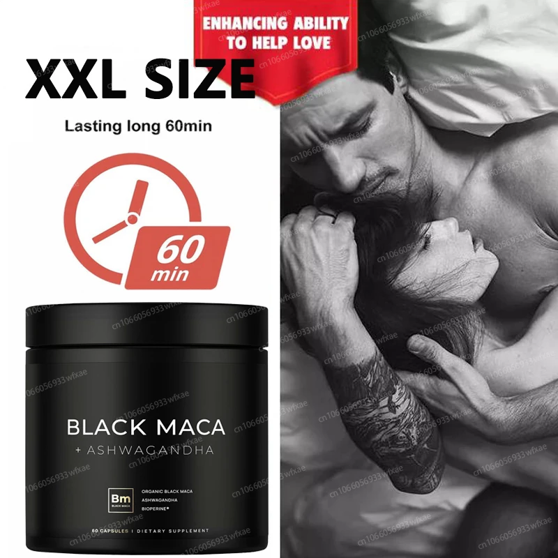 

Black Maca Root Capsules + Ashwagandha Men's Supplements Health