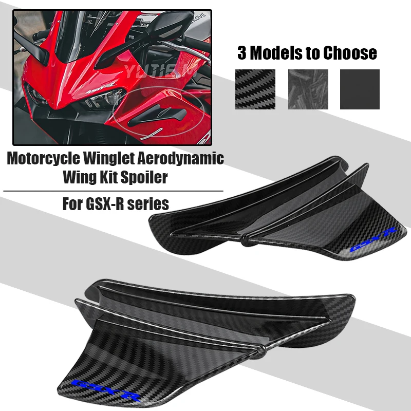Alerón Aerodinámico para Motocicletas Gsxr 125/150 GSX250R GSX-R650 GSX-R750 GSX-R1000 GSX1300R GSX-R, Accesorios