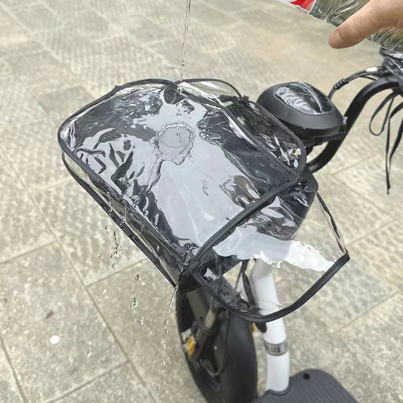 Wasserdichte Lenker handschuhe Motorrad große Regen hülle transparente wind dichte Lenker handschuhe Winter reit griff abdeckung