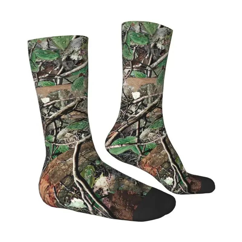 Real Tree Camo Camouflage Dress Socks Men Women Warm Funny Novelty Crew Socks