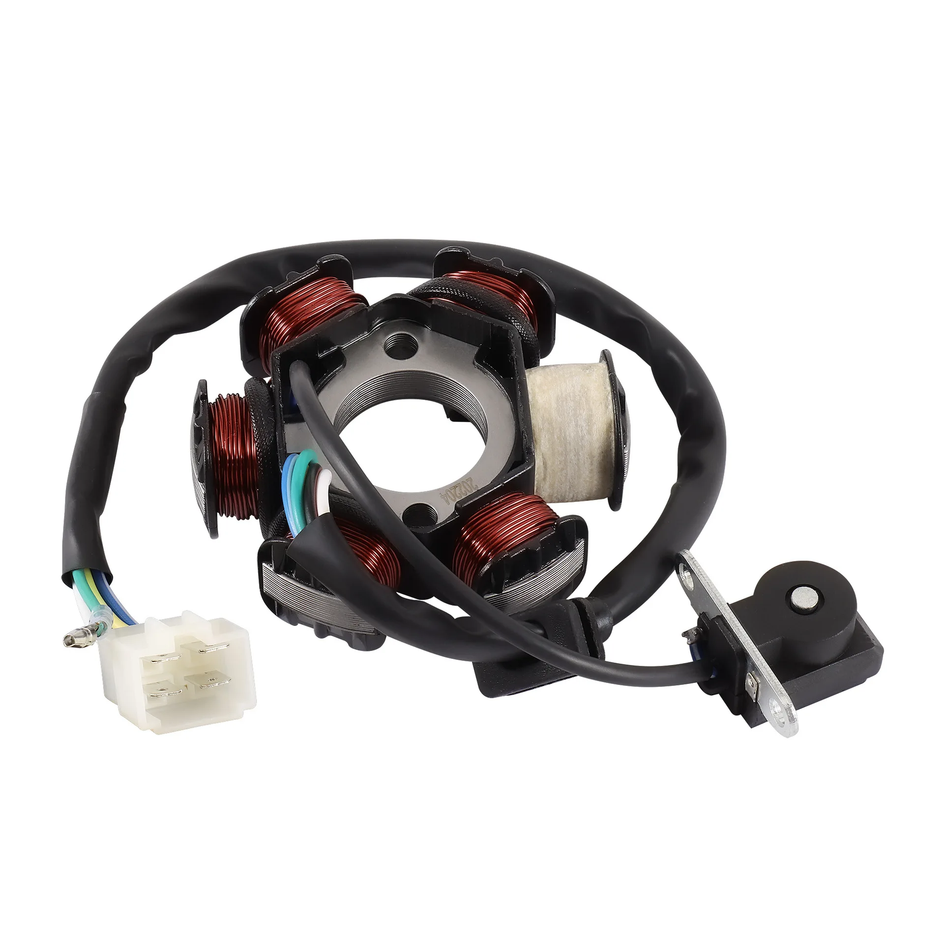 Motorcycle stator coil accessories 6 rod spark plug wire half wave