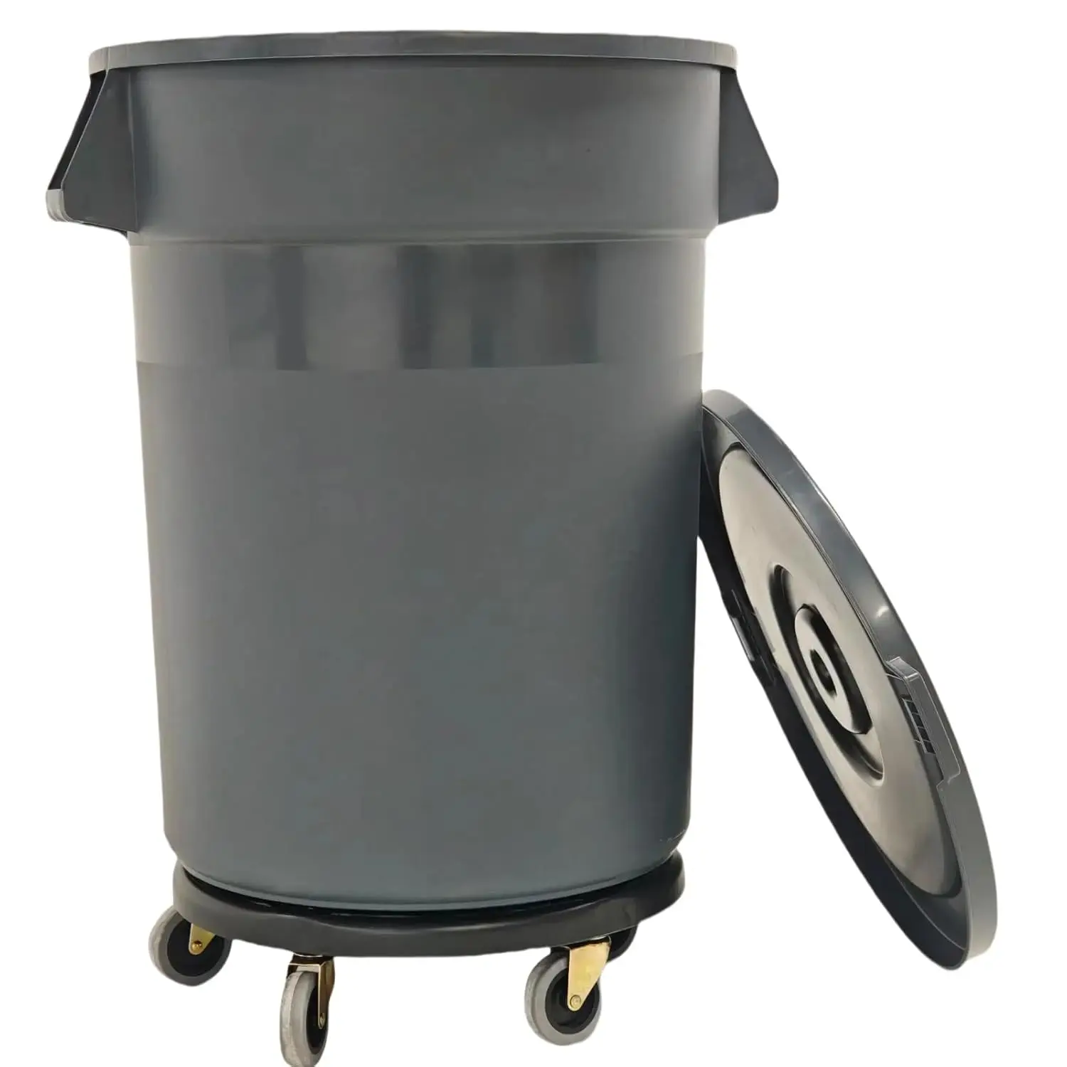 

32 Gallon Outdoor Trash Can with Lid and Wheels, Removable Wheels and Sturdy Handle Outdoor Trash Can for Outdoors,, Customized