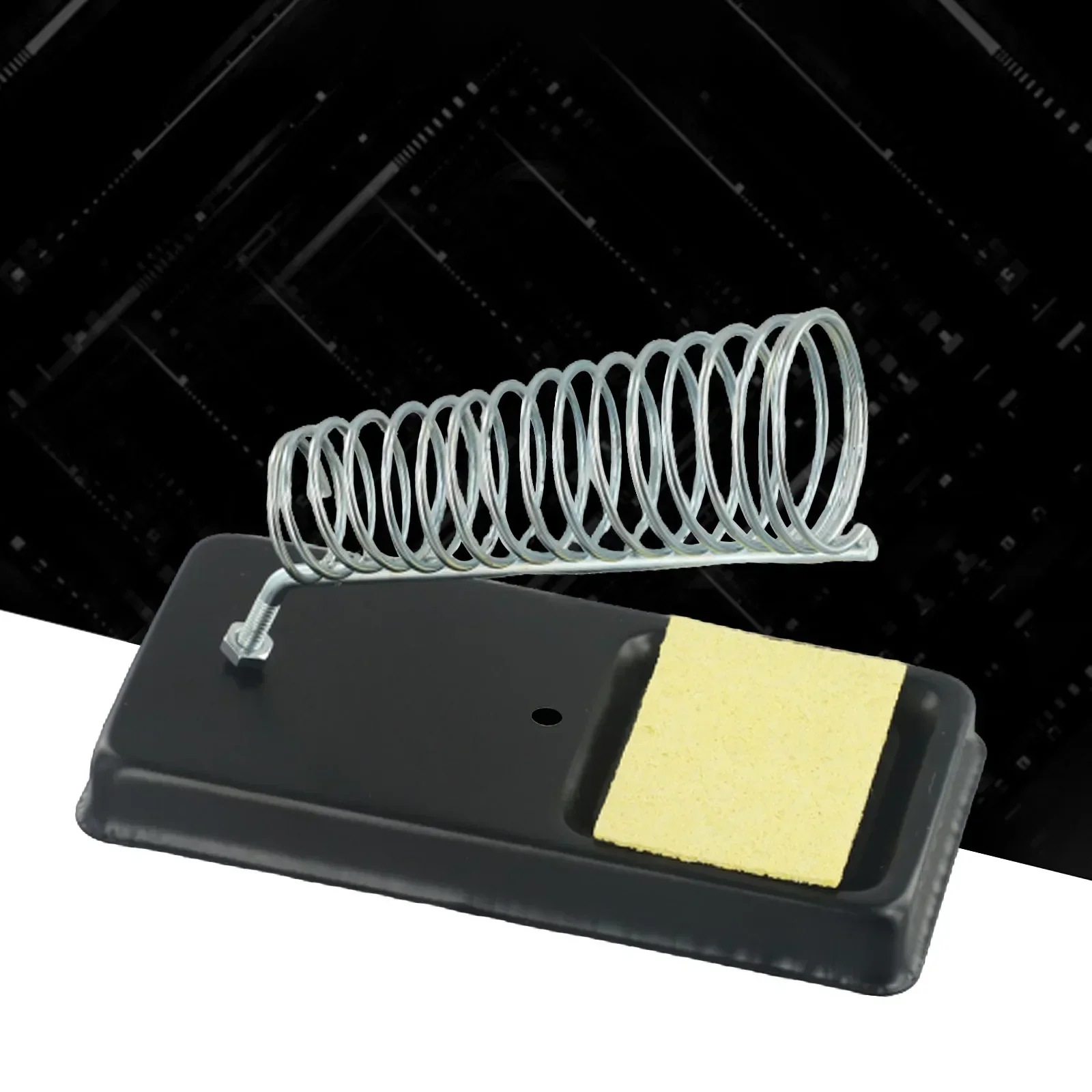 Electric Soldering Iron Stand Holder With Welding Cleaning Sponge Pad Resistance Stable And Strong, With Ultra-long Life