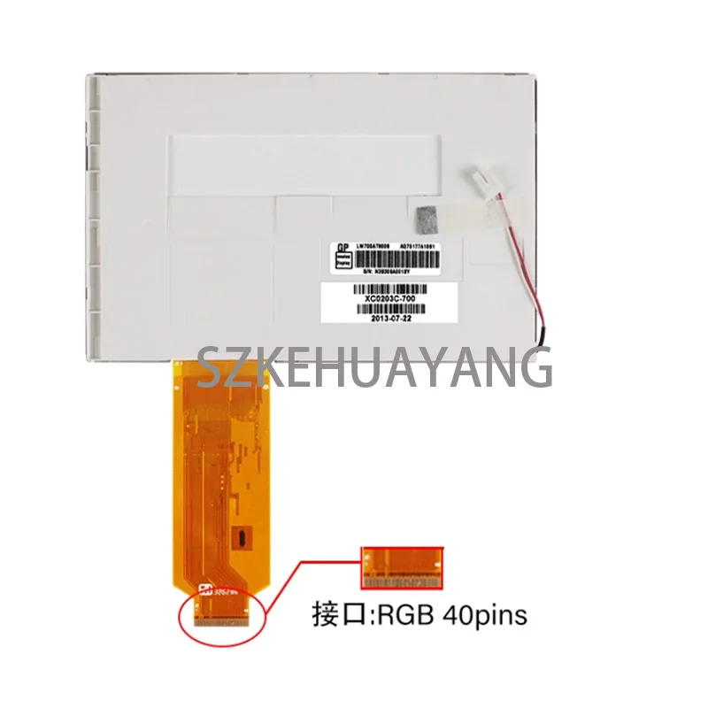 7inch LW700AT9008 32001152-01  800*480 40PIN Lcd Screen Display With Digitizer Touch Panel
