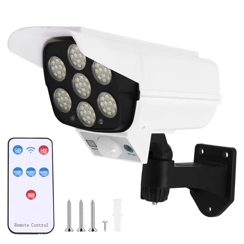 

Солнечная имитационная камера-фонарь с датчиком движения для наружного освещения дома и сада, настенный светильник - A68E