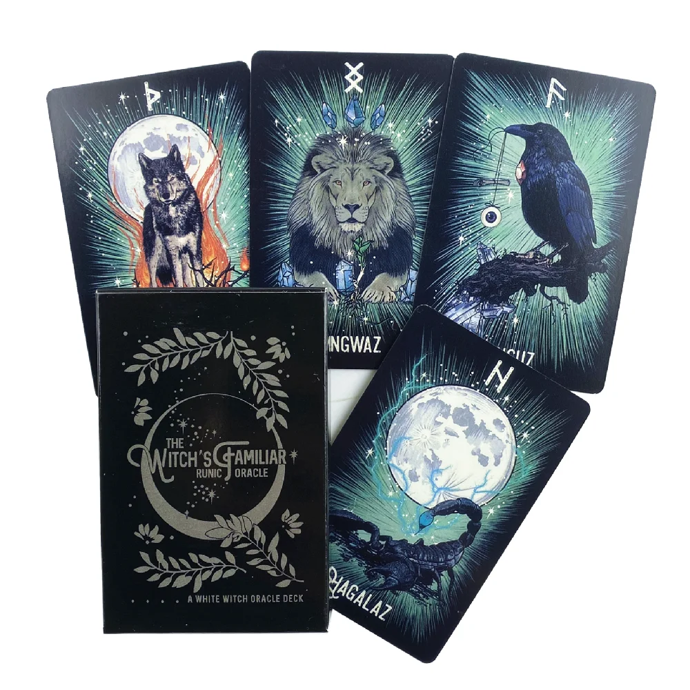 Kartu Tarot Della Luna Edisi Ilustrasi Permainan Papan Berkualitas Tinggi untuk Pesta Ramalan Nasib Hiburan Dek Oracle