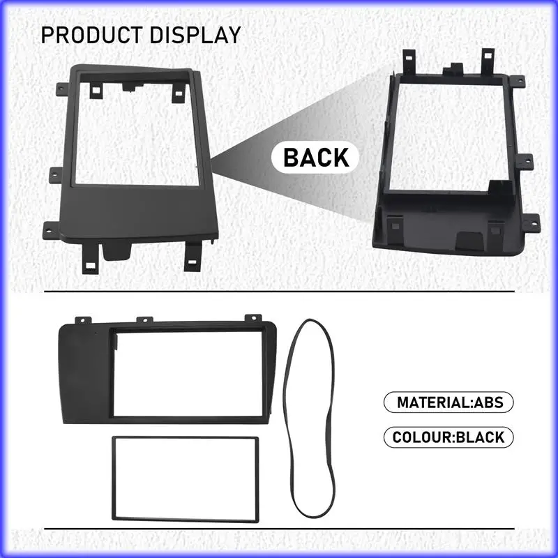 

A82E-Car Stereo Radio Fascia Panel Plate Frame 2 Din For Volvo Xc70/ V70/ S60 2004-2007