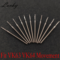 VK63 VK64 Quartz Movement Watch Steel Stem Crown Fit VK63 VK64 VK67 VK68 VK61 Stem Crown Watch Stem Spare  Replacement Parts