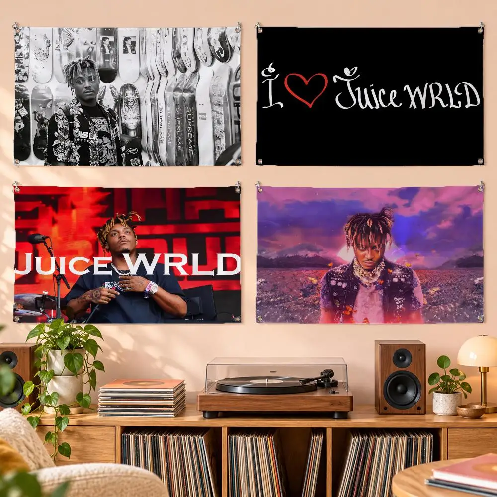 J-Juice WRLD Flags No Hem Wall Banner Indoor Outdoor For Home Party Garden Decor
