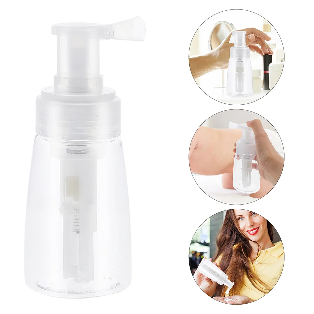 

3pcs Powder Spray Bottle Transparent Refillable Dry Powder Dispenser For Makeup Baby Talcum Barber Salon Portable Empty