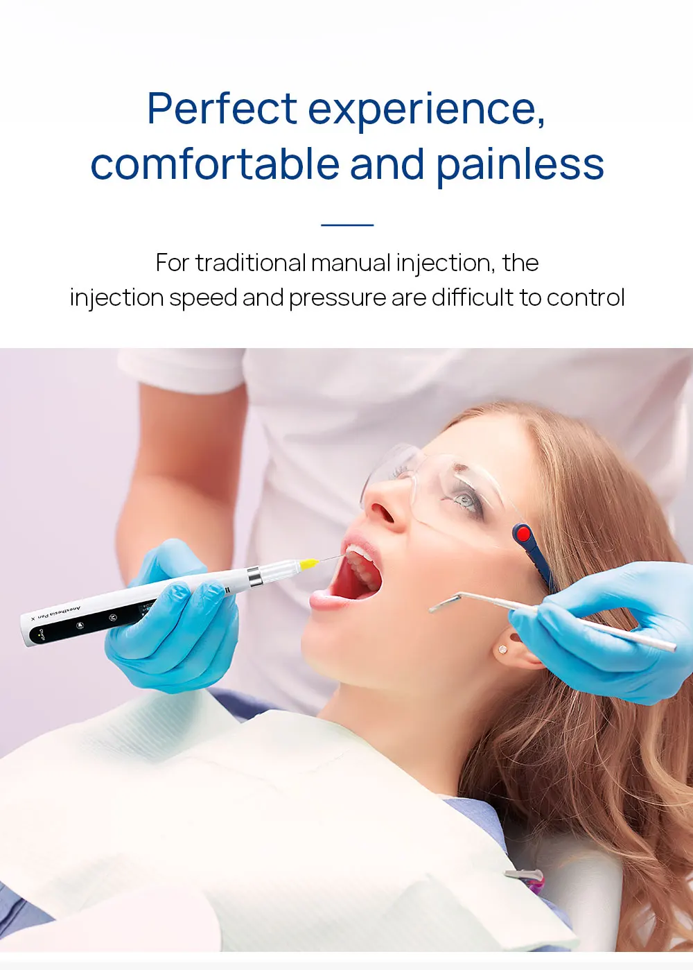 AZDENT Dental Oral Anesthesia Injector Professionelles schmerzloses lokales Anästhesiegerät mit LCD-Display Zahnmedizininstrumente – Detail 5