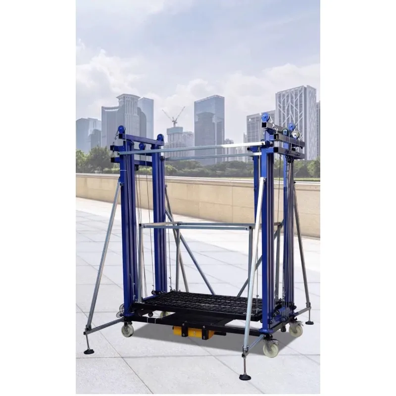 인기 판매 500KG 2m 6m 10m 접이식 전동 비계 리프트 플랫폼 (벽면 페인트, 건축 및 장식용)
