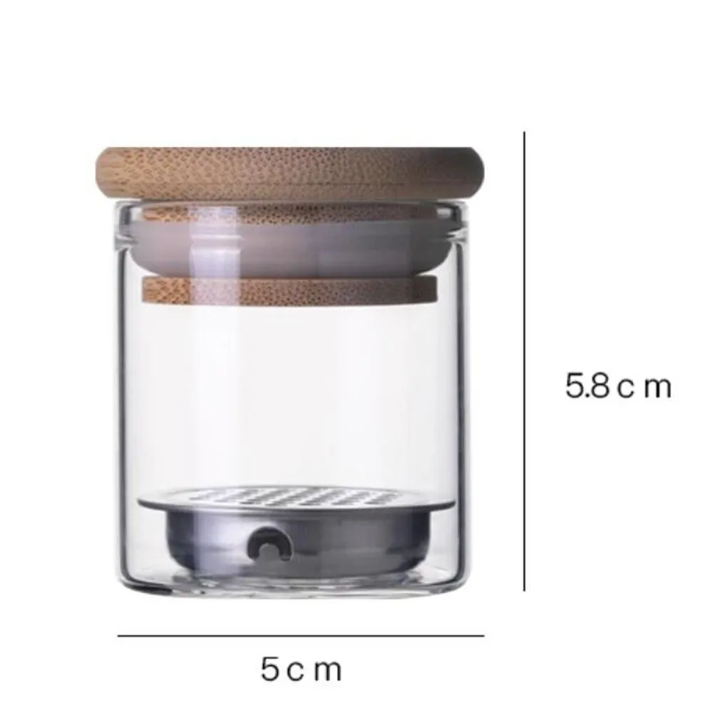 Monomer-Halter und Nagel-Glitzerpinsel, Waschbecher, Acryl-Flüssigpulver-Entfernungsbecher, Nagelwaschbecher, Dappen Dish mit Deckel und Netz*