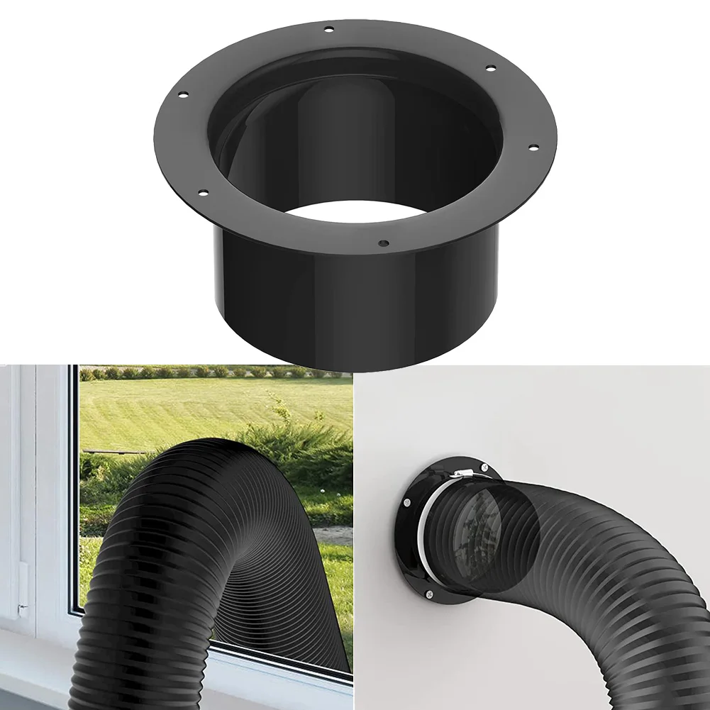 

ABS Wall Flange Air Vent Duct Connector Flange Wall Vent Round Pipe For Ventilation Pipe Connector Air Ducting Connection Round