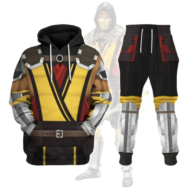 

Mortal Kombat Hoodies Game 3D Print Man Woman Tracksuit Set Fashion Casual Hoodie+Pants 2 Piece Sets Kids Cosplay Clothing