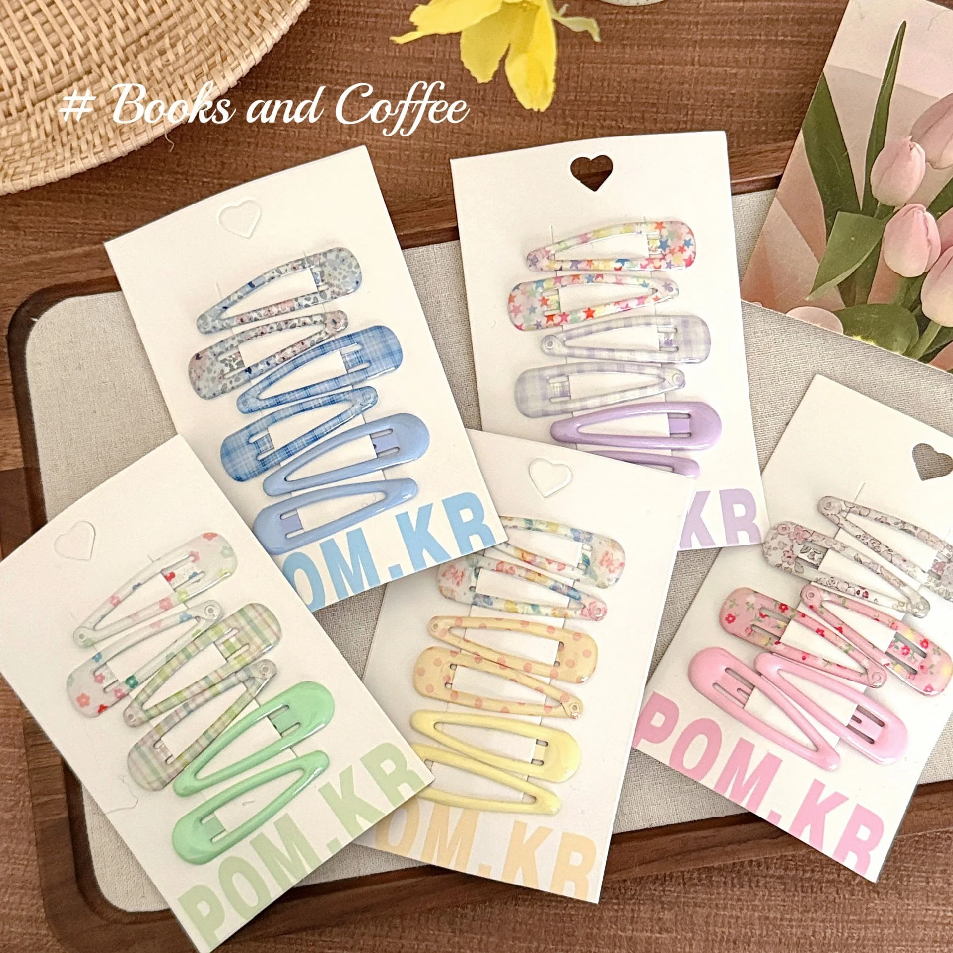 

Ins-style floral hairpin, side-bun hairpin, cute fringe hairpin, hair accessory for sweet messy hair, hair clip, hair accessory