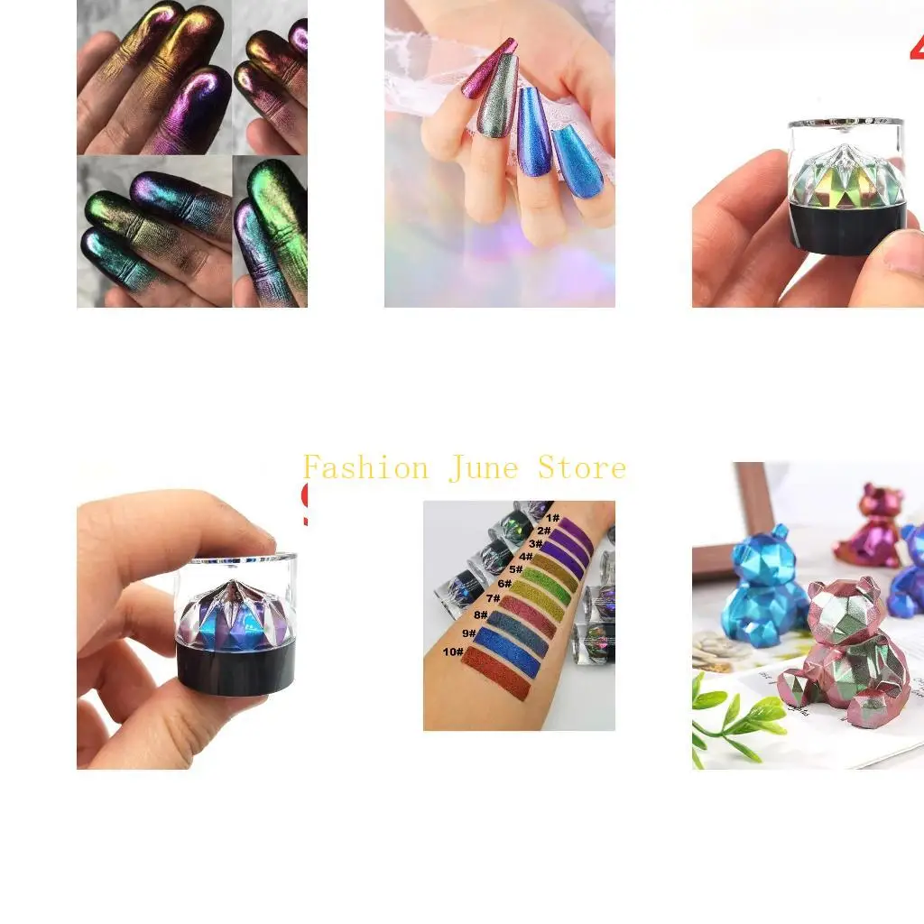 

N5KA 10 Colors Flash Glitter Glow Powder Epoxy Resin Mold Fillings Art Decorations DIY Crafts Jewelry Making Accessory