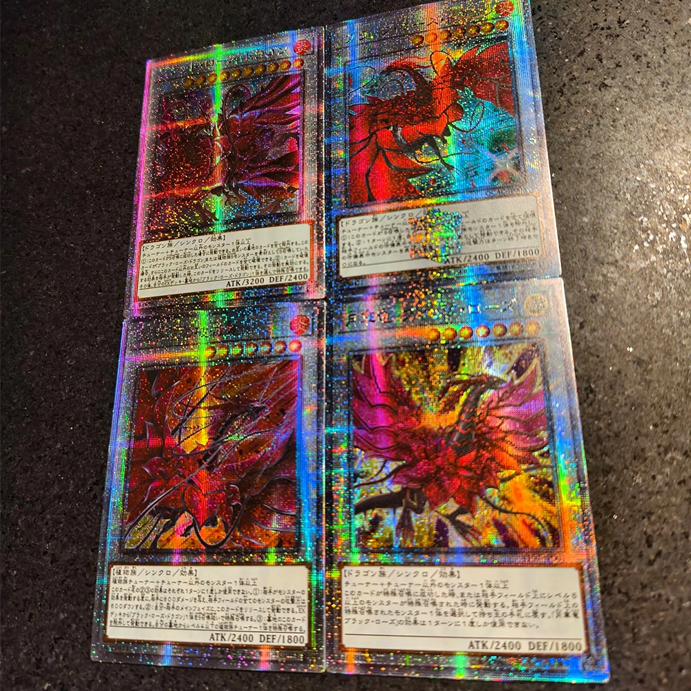 Personajes de anime Yu-Gi-Oh! Tarjeta de colección Xtreme casera DIY de dragón blanco de ojos azules, regalo de cumpleaños y Navidad, juguetes de juego