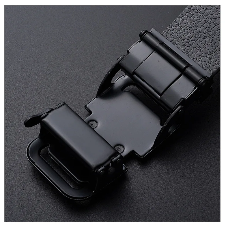 Fashion Business Men'S Belt Genuine Luxury Brand Belt Automatic Buckle Belt PU Leather Soft Belt With Cargo Pants Jeans Belt