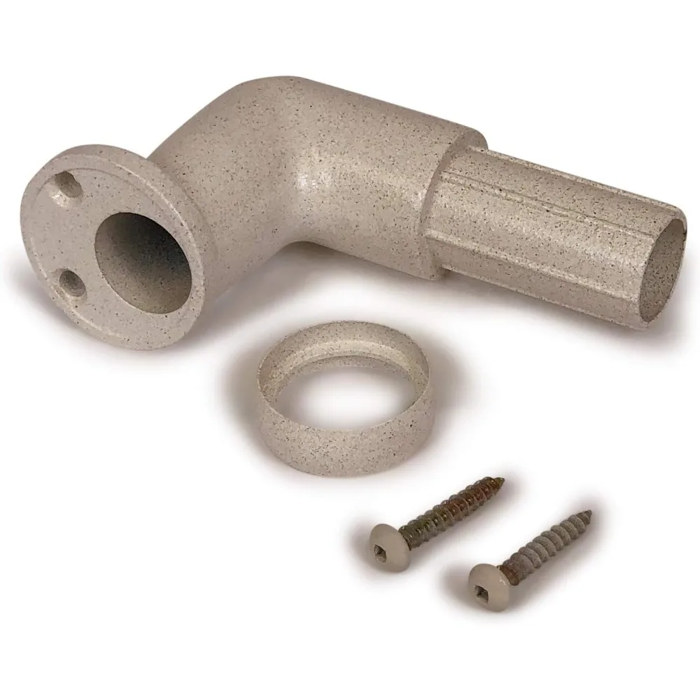 CHR 12' Handrail Section with Returns - Sandy Shore -Easy to Install Stair Hand Rails  USA Made, ADA Compliant Porch Railing -