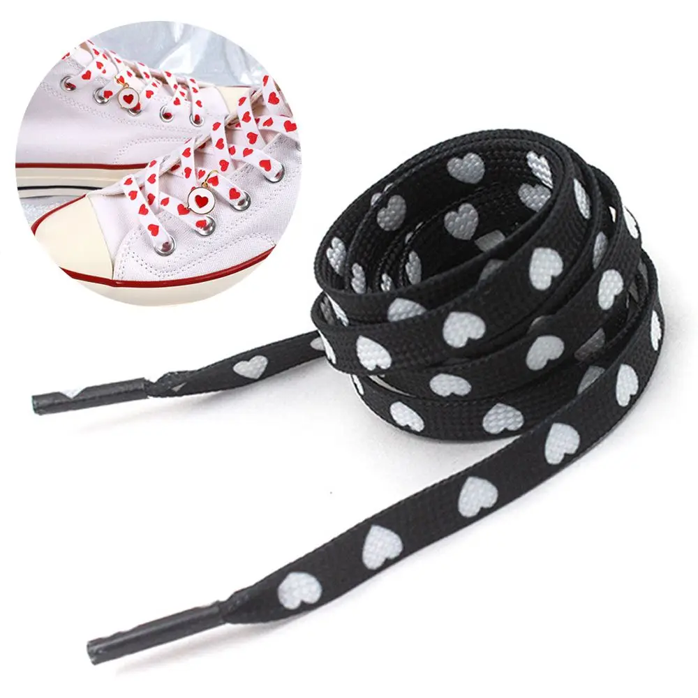 Shoestrings for  Adult Canvas Shoe Sneakers Shoelace Love Heart Shoelaces High Conver Flat  Laces