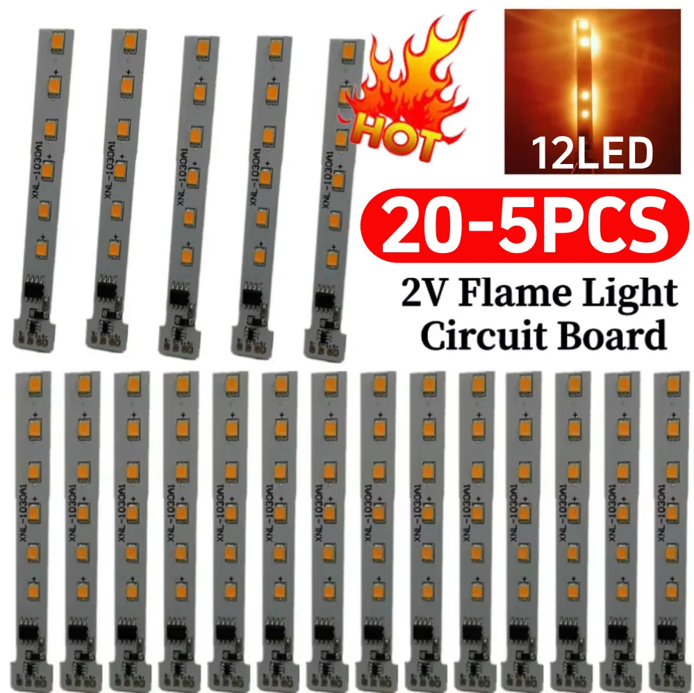 

20 шт./10 шт. 1,2 В печатная плата солнечного пламени солнечная свеча лампа плата управления приводом с 12 светодиодами