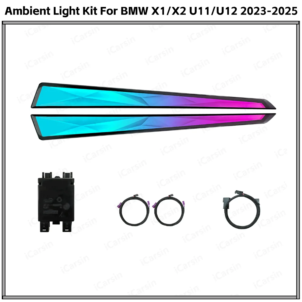 

Upgrade Symphony Cristal Parts LED Car Interior Ambient Lighting for BMW X1/x2 U11/U12 2023-2025 Trim Decoration