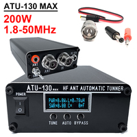 ATU-130 MAX 1.8-50MHz 200W Automatic Antenna Tuner Miniature Shortwave Antenna Tuner Update Version of ATU-100 ATU100