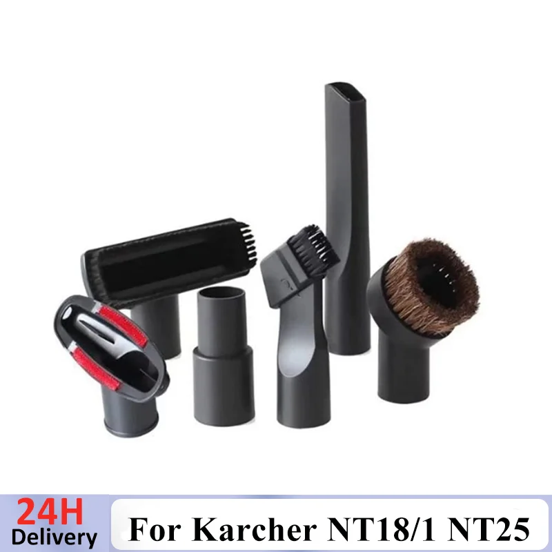 Untuk Karcher NT18/1 NT25/1 NT30/1 NT38/1 WD1 WD2 WD3 WD4 WD5 MV3 MV5 DS550 Nozzle aksesori pembersih vakum sikat