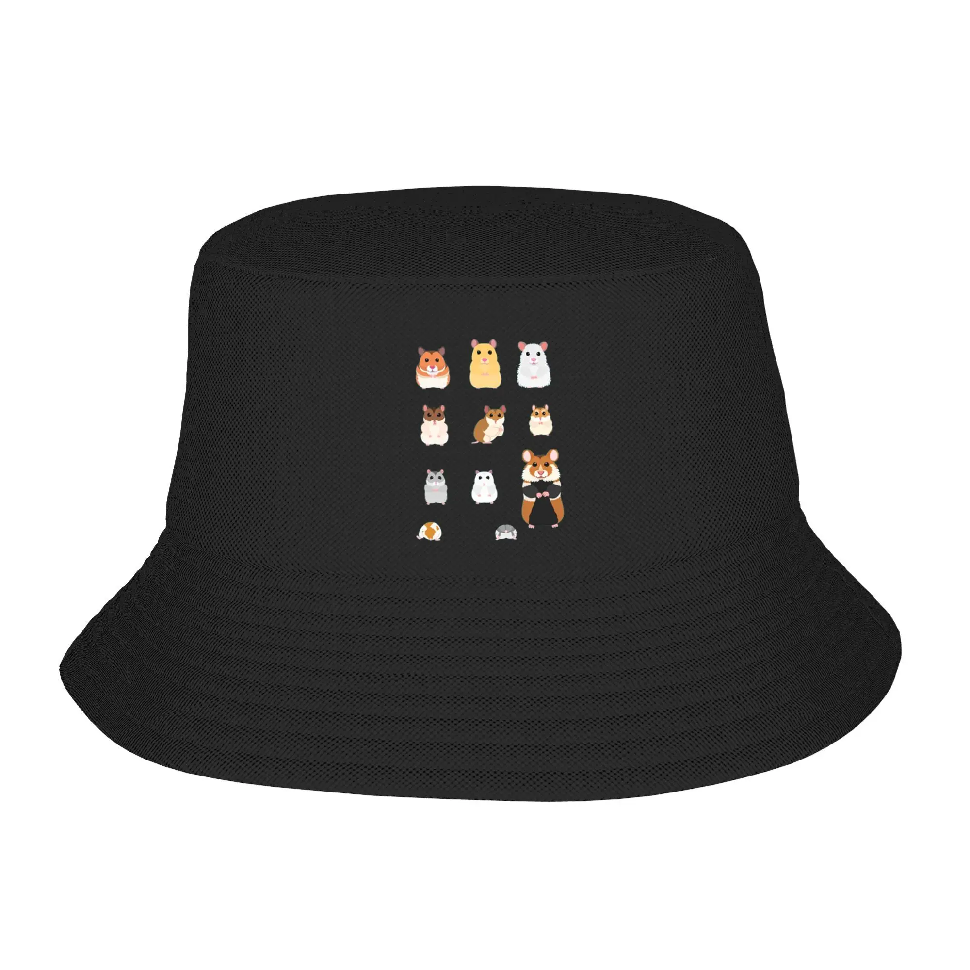 

Hamster Breeds syrian hamster Bucket Hat Panama Bob Hats Outdoor Cool Autumn For Summer Beach Fishing Unisex Fisherman Caps