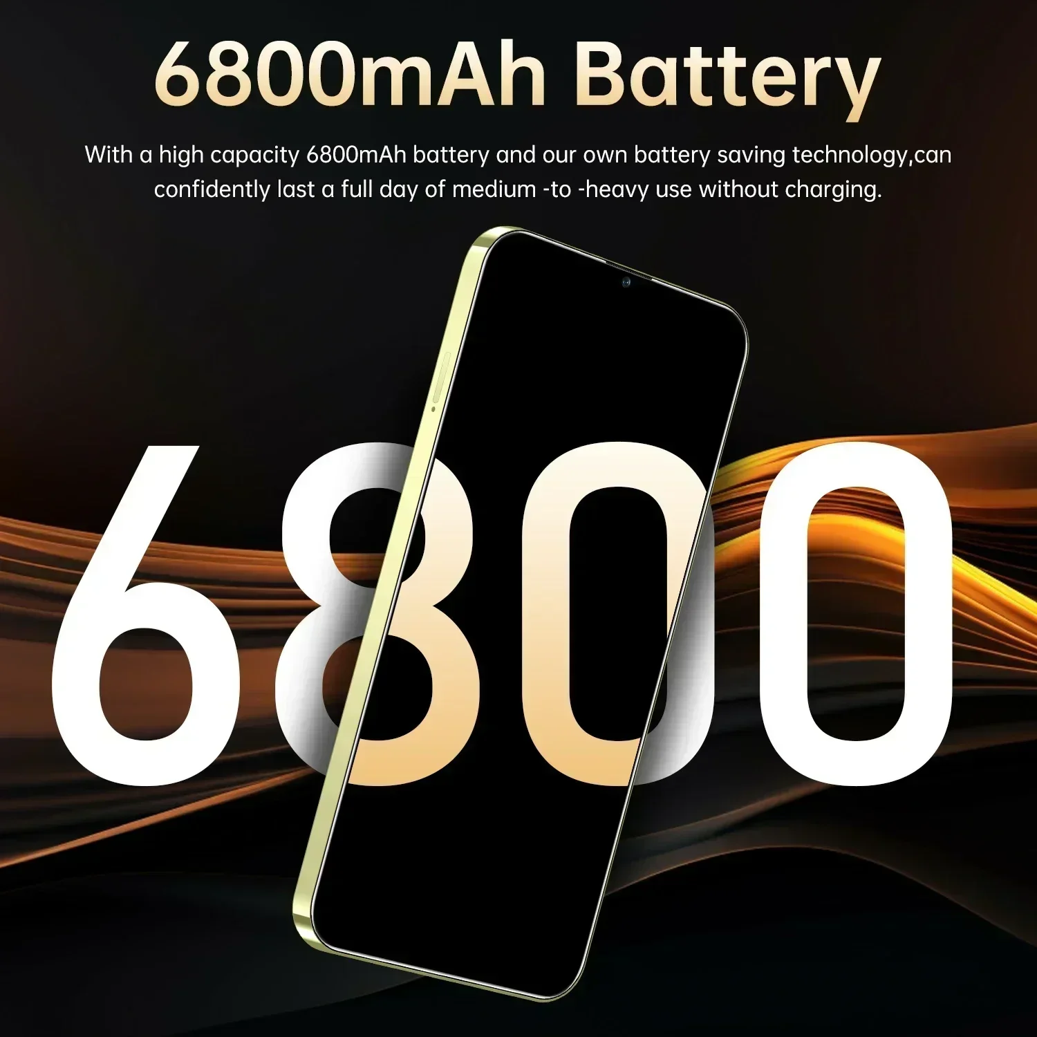 오리지널 휴대폰, C51 스마트폰, 6.8 인치 풀 스크린, 4G 5G 휴대폰, 8000mAh, 새로운 차원 9300 휴대폰, 글로벌