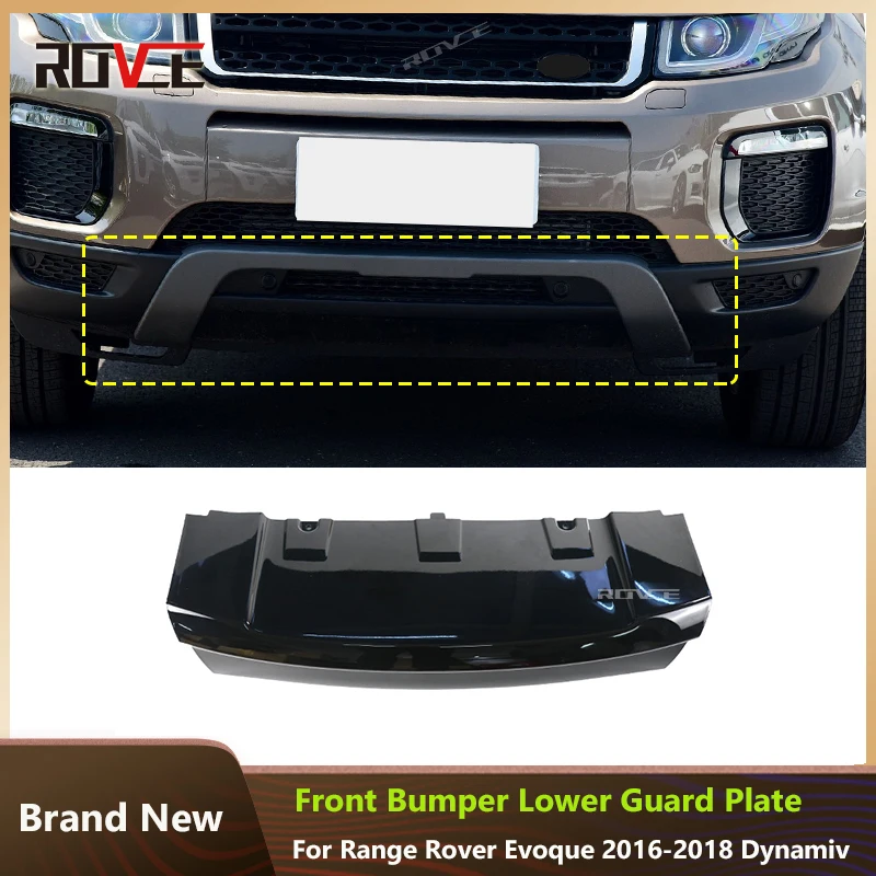 ROVCE  Front Bumper Guard Board Plate Lower Guard Plate For Land Rover Range Rover Evoque Dynamiv 2016 2017 2018 LR071794