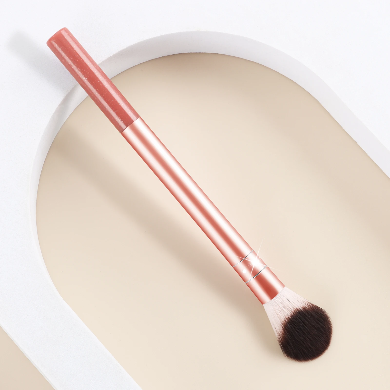 Brocha de maquillaje para sombra de ojos individual, colorete en polvo, nueva brocha de maquillaje de tubo largo, experto de belleza, brocha de maquillaje de tubo largo de pelo de nailon