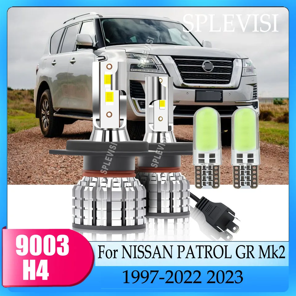 

H4 9003 LED 120W Headlight with Aircraft Grade Aluminum Construction For NISSAN PATROL GR Mk2 1997 1998 1999 2000 2001 2002-2023