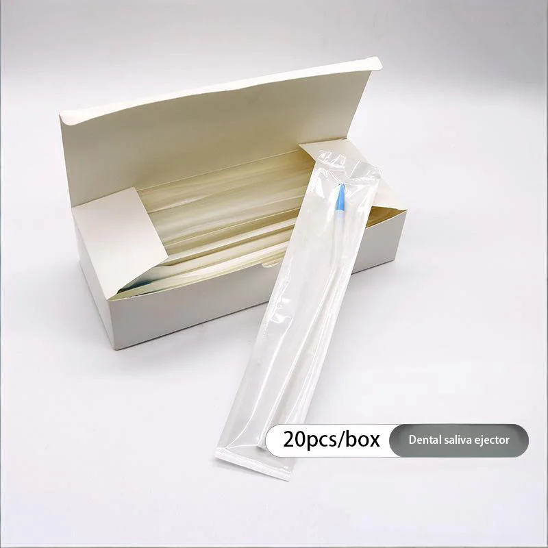 

20-count/100-count disposable dental saliva ejectors Dental surgical saliva suction devices Long-thin dental instruments