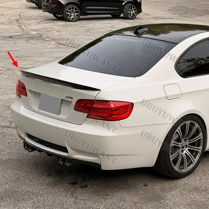 P-Style für BMW E92 3er 2-Türer M3 & E92 Coupé Heckspoilerlippe ABS Schwarz Flügelspoiler Auto-Styling Original ab Werk 2005-2012 – Detail 5