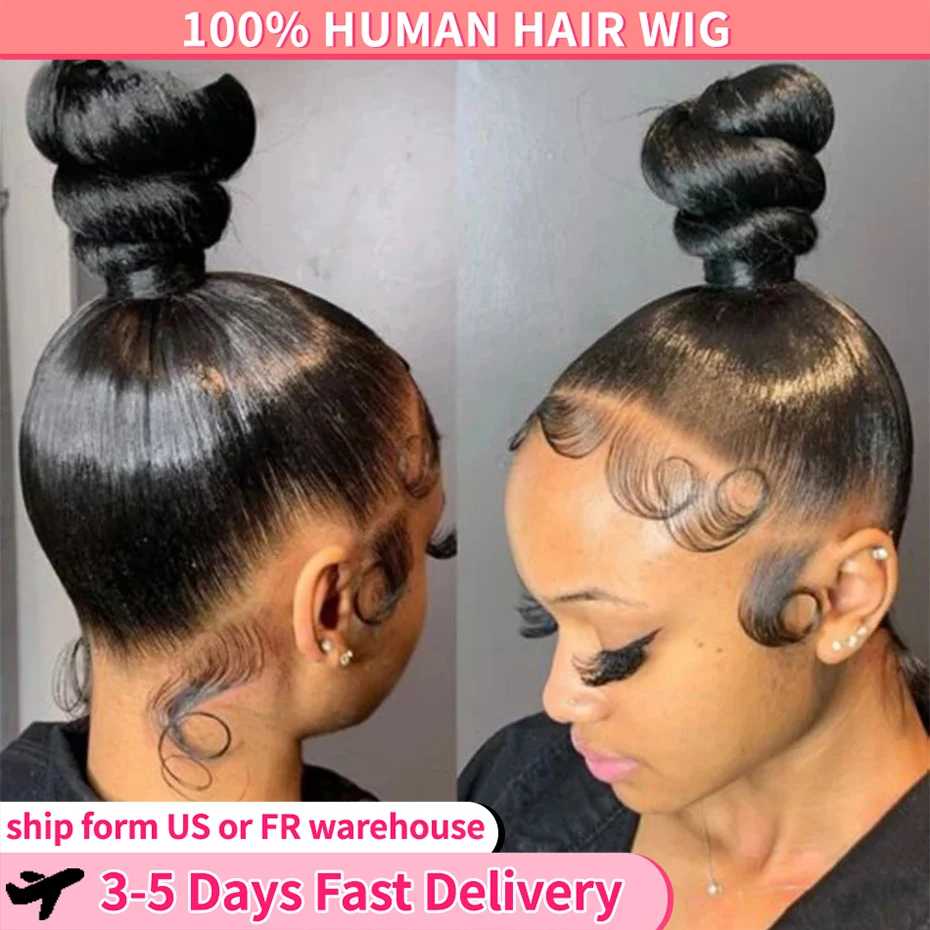 

Body Wave 360 Full Lace Front Wigs Human Hair Pre Plucked 13x4 HD Lace Frontal Curly Hair Wig Brazilian For Women Closure Wig