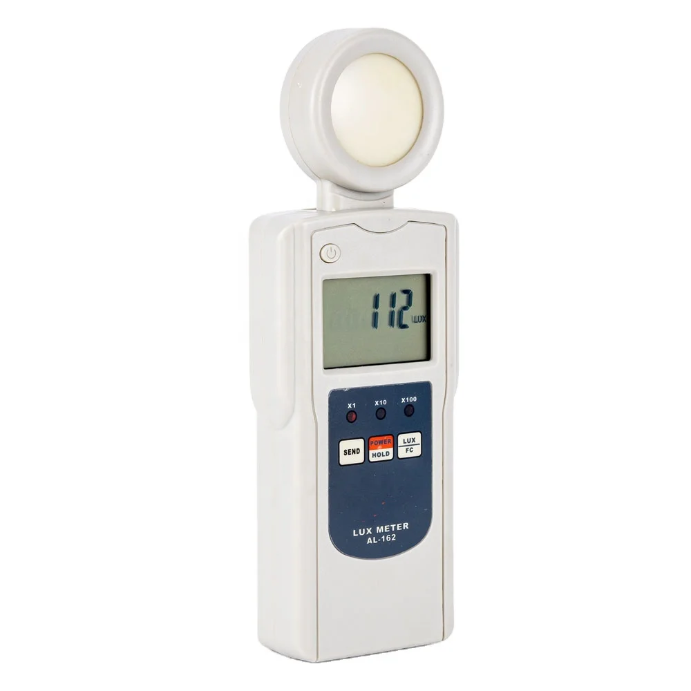 Digital Lux Meter tester AL-162 Luminometer brightness electro-optical sources and illumination control range 0~500,000 Lux