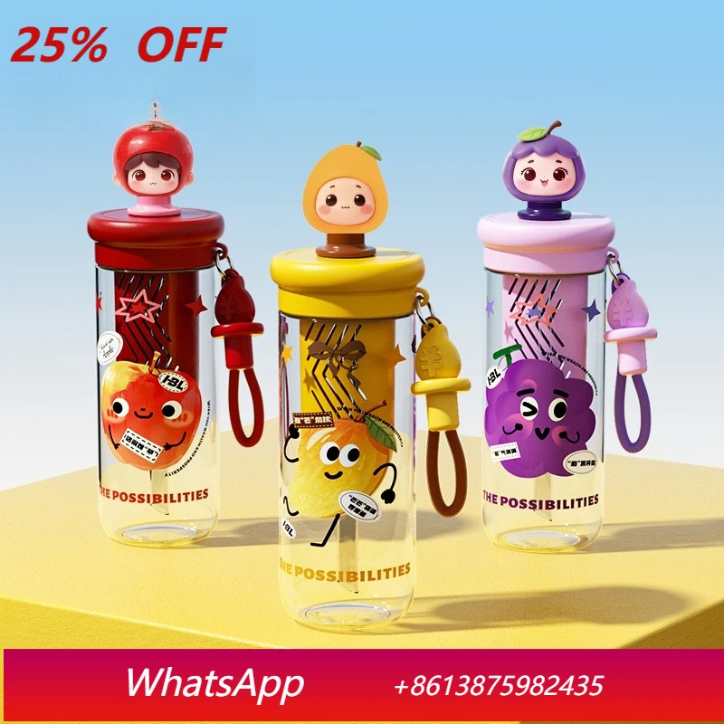 

LTT plastic cup summer large capacity student cup high temperature resistant straw water cup