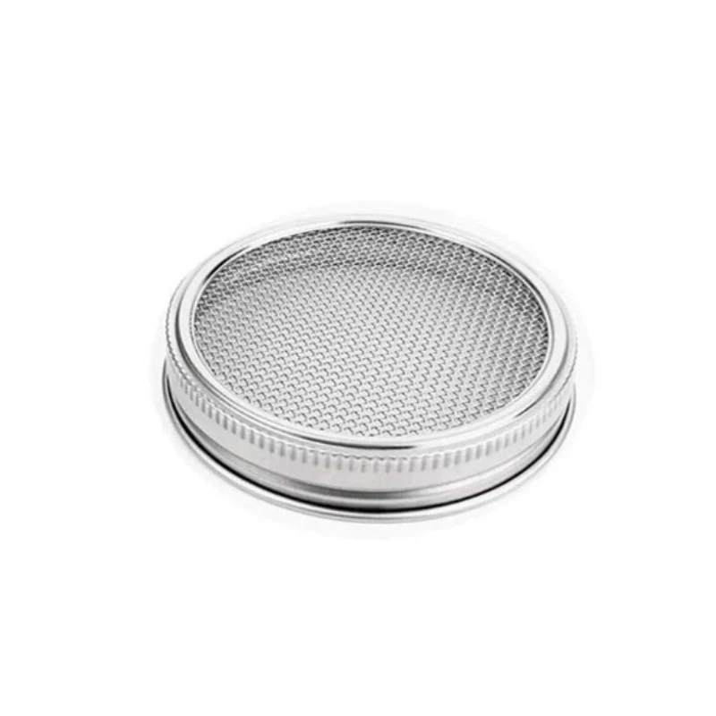 1~4PCS Sprouting Lids Mesh Screen Strainer Filter Stainless Steel Germinator Set Seed Sprouter Germination Cover For Mason Jars