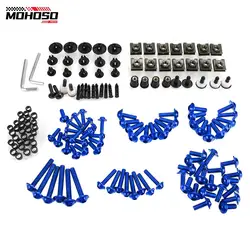 For Yamaha YZF R1 R3 R6 R6S R25 FZ1 FZ6 FZ8 MT07 MT09 FZ07 FZ09 Tracer FZR 600 750R CNC Fairing Bolt Kit Fastener Clips Screw