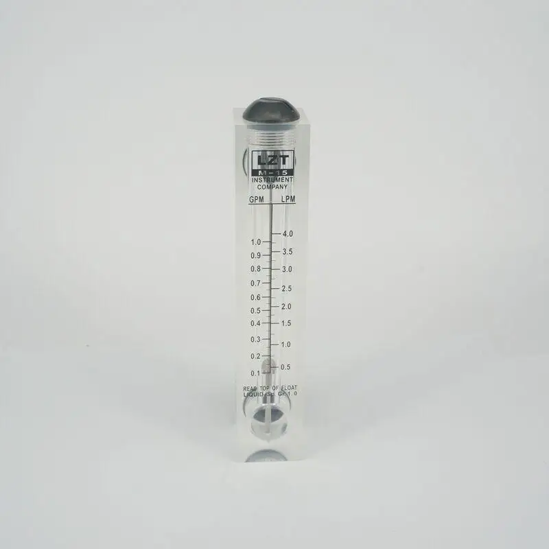 Débitmètre de liquide PMMA, panneau de débitmètre d\'eau, rotamètre sans Valve de contrôle, 0.2-2LPM 16-160LPH 1-7LPM 10-100LPH 25-250