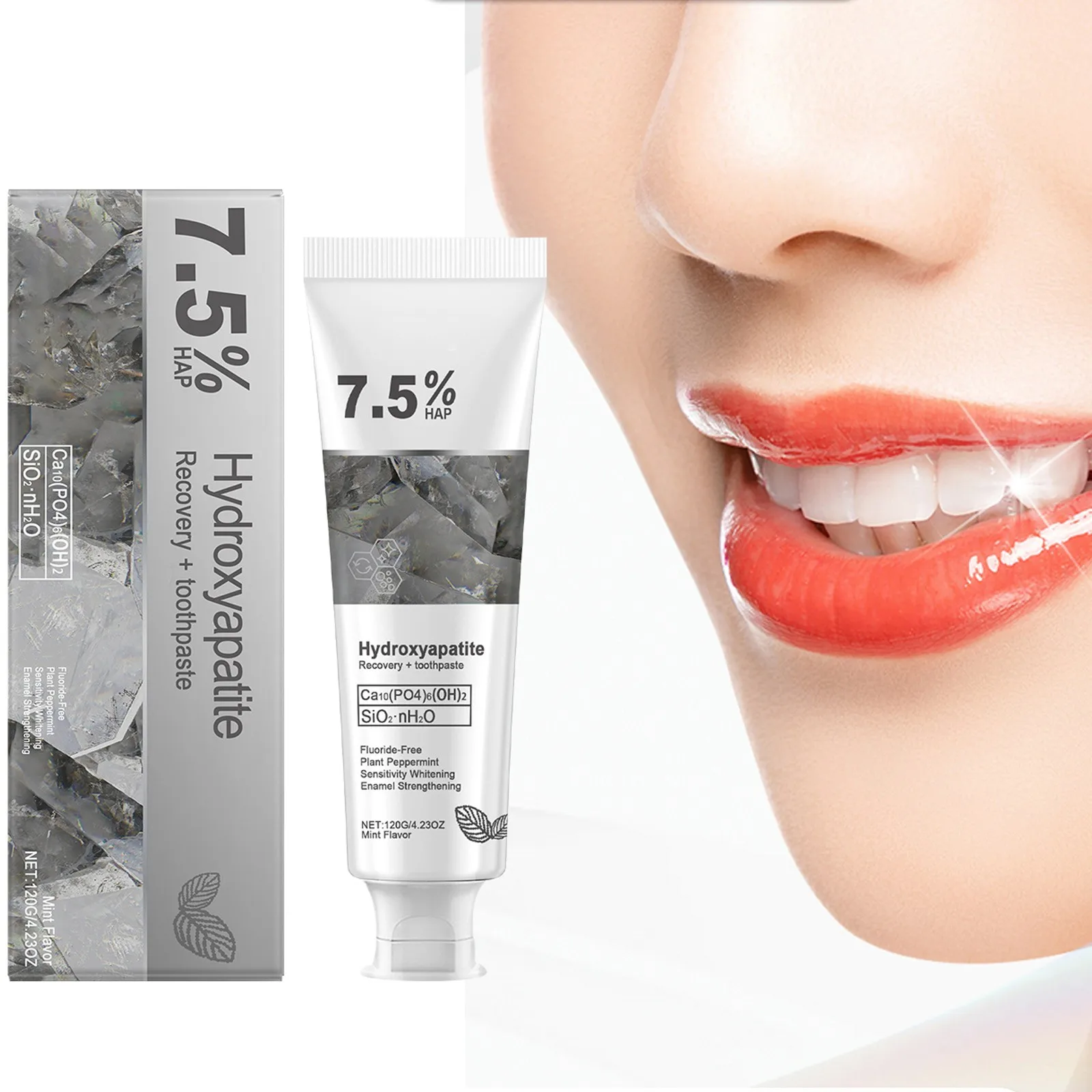 

Hydroxyapatite Repair Toothpaste Cleaning Tartar Strengthen Tooth Enamel Breath Refreshing Oral Care Brightening Toothpaste