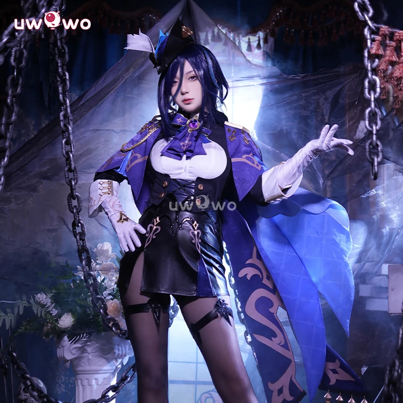 UWOWO Clorinde Cosplay Collab Series: Genshin Impact Clorinde Cosplay Costume Fontaine Cosplay Dress Halloween Costume