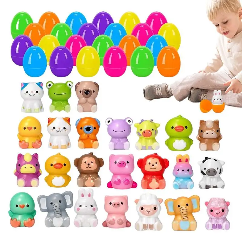 

Easter Eggs With Toys Inside Easter Theme Party Favors Funny Stress Reliever For Kids Adults Portable Fidget Pinching Tool